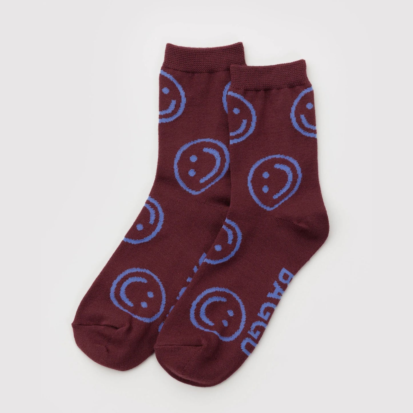 Bamboo Woven Crew Socks