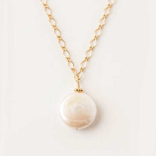 Coin Pearl Gold Necklace