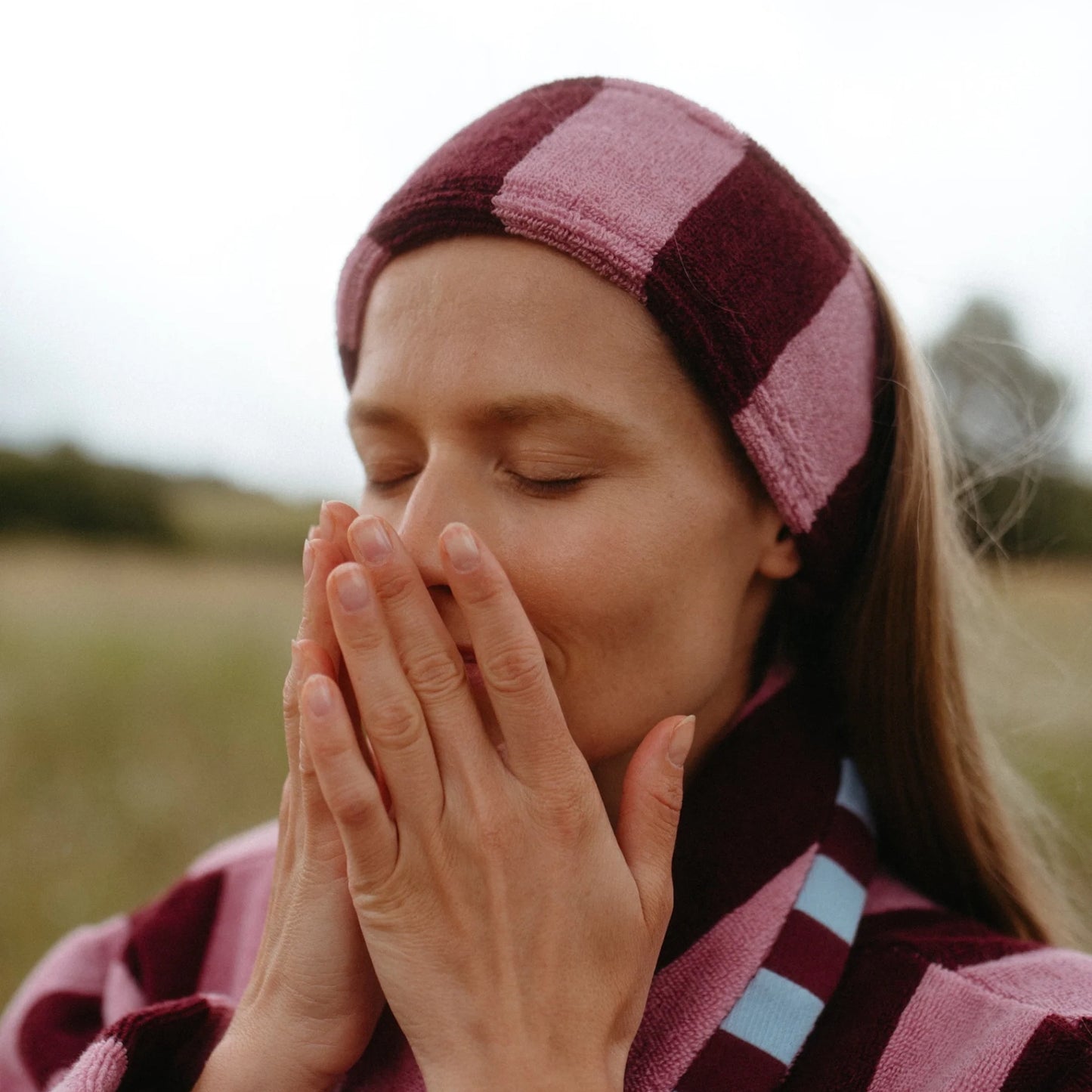Striped Terrycloth Hair Tie Headband