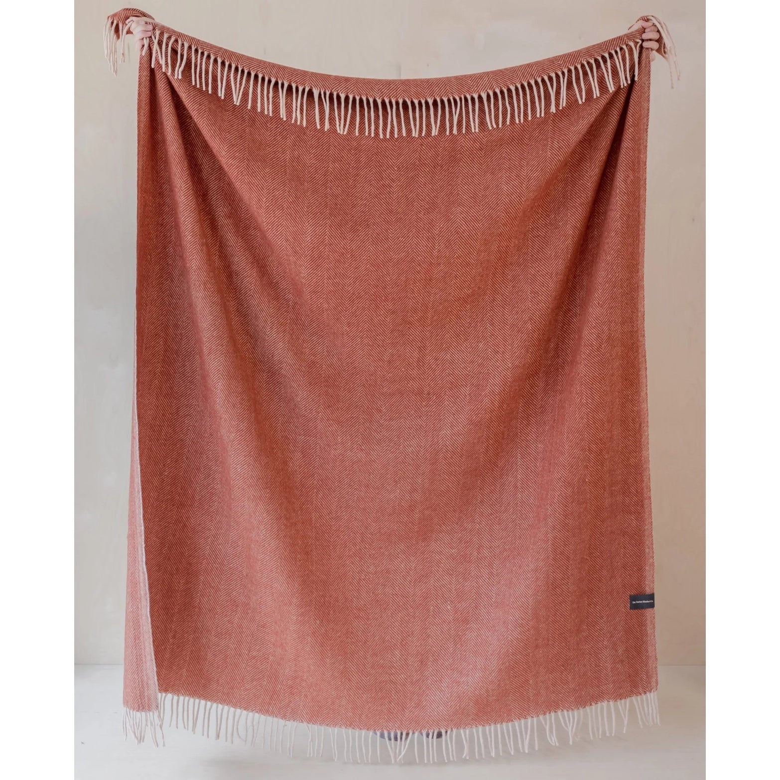 Rust discount wool blanket