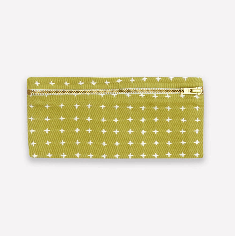 Hand Stitched Flat Pencil Case