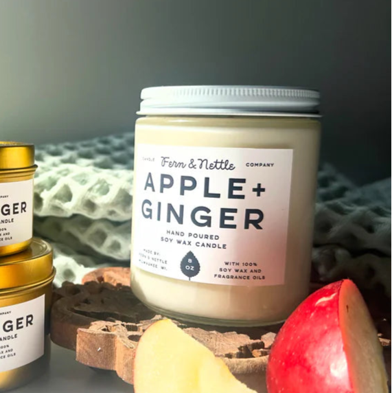 Apple + Ginger Soy Wax Candle