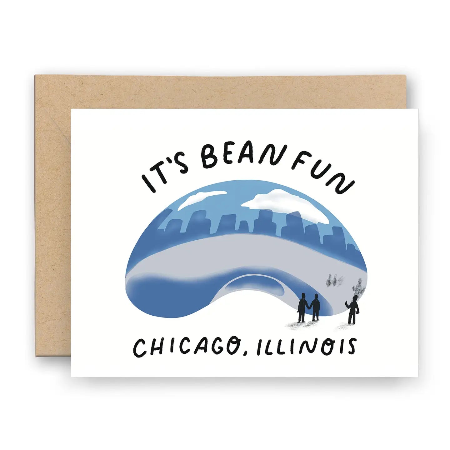 It's Bean Fun Chicago Cloud Gate Greeting Card