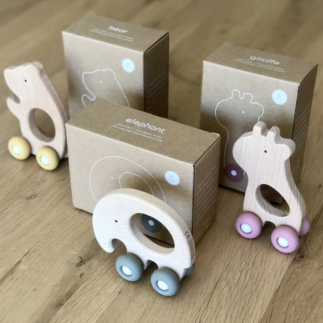 Wood Teething Push Toy