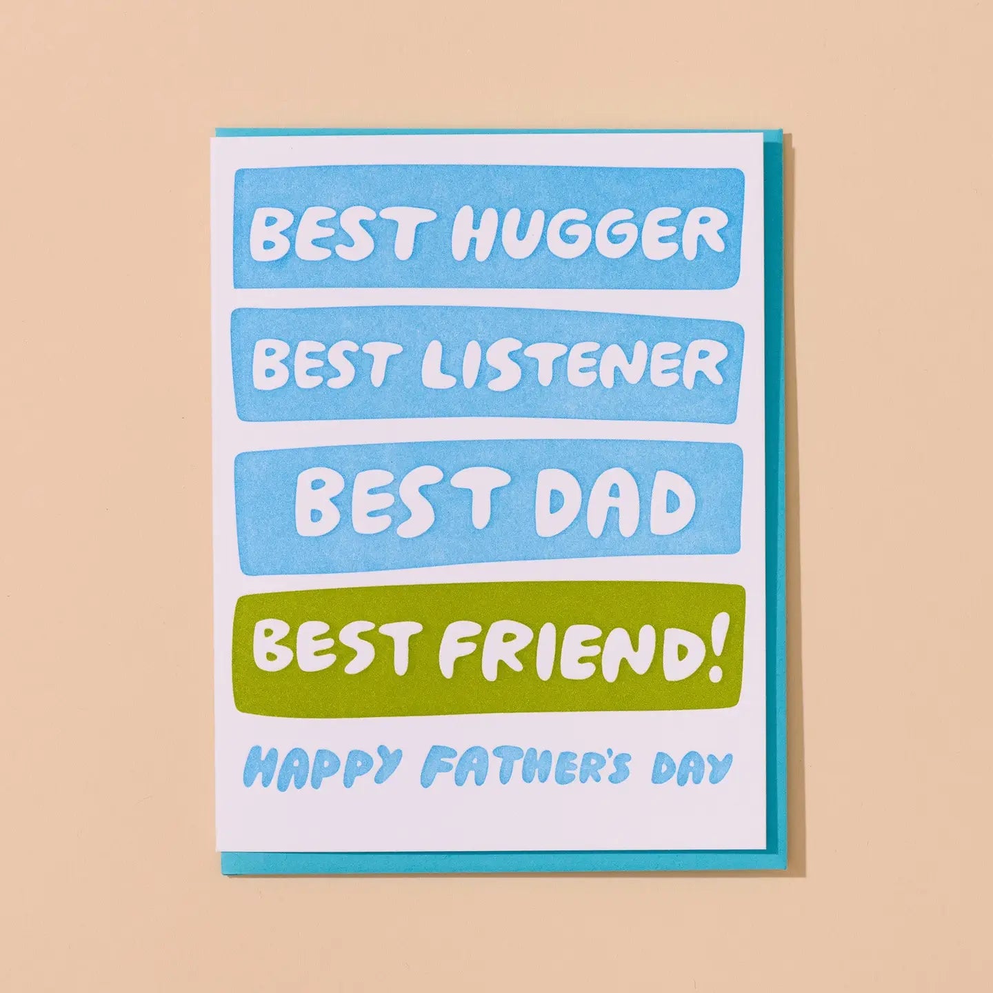 Best Hugger, Listener, Dad, Friend Father's Day Card