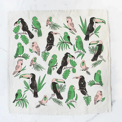 Birdies of Paradise Kitchen Tea Towel