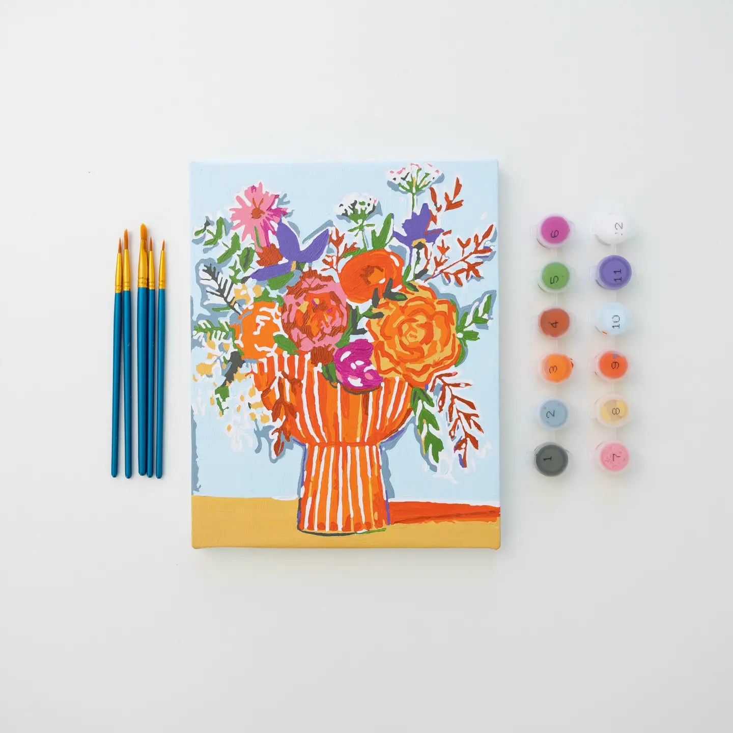 Bright Wildflower 8" x 10" Paint By Numbers Kit