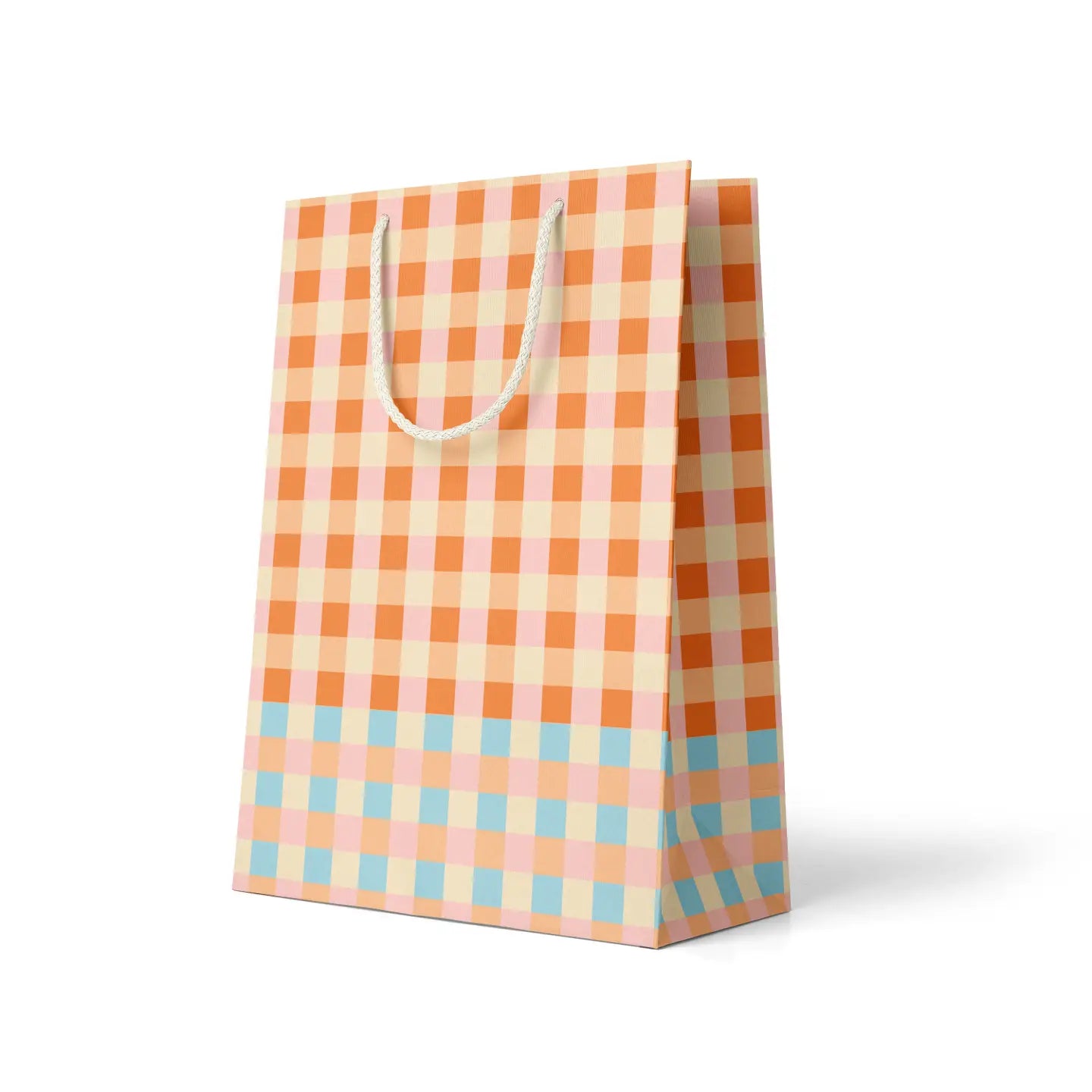 Camp Check Pattern 10" x 12" Gift Bag