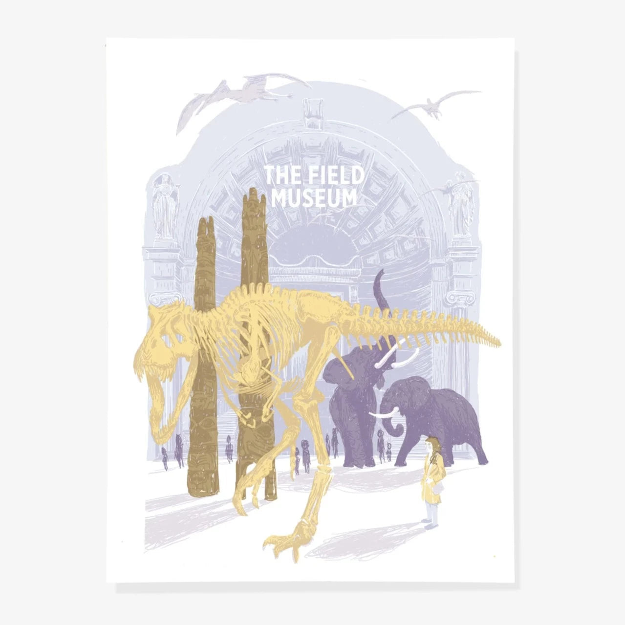 Chicago Field Museum 18" x 24" Screenprint