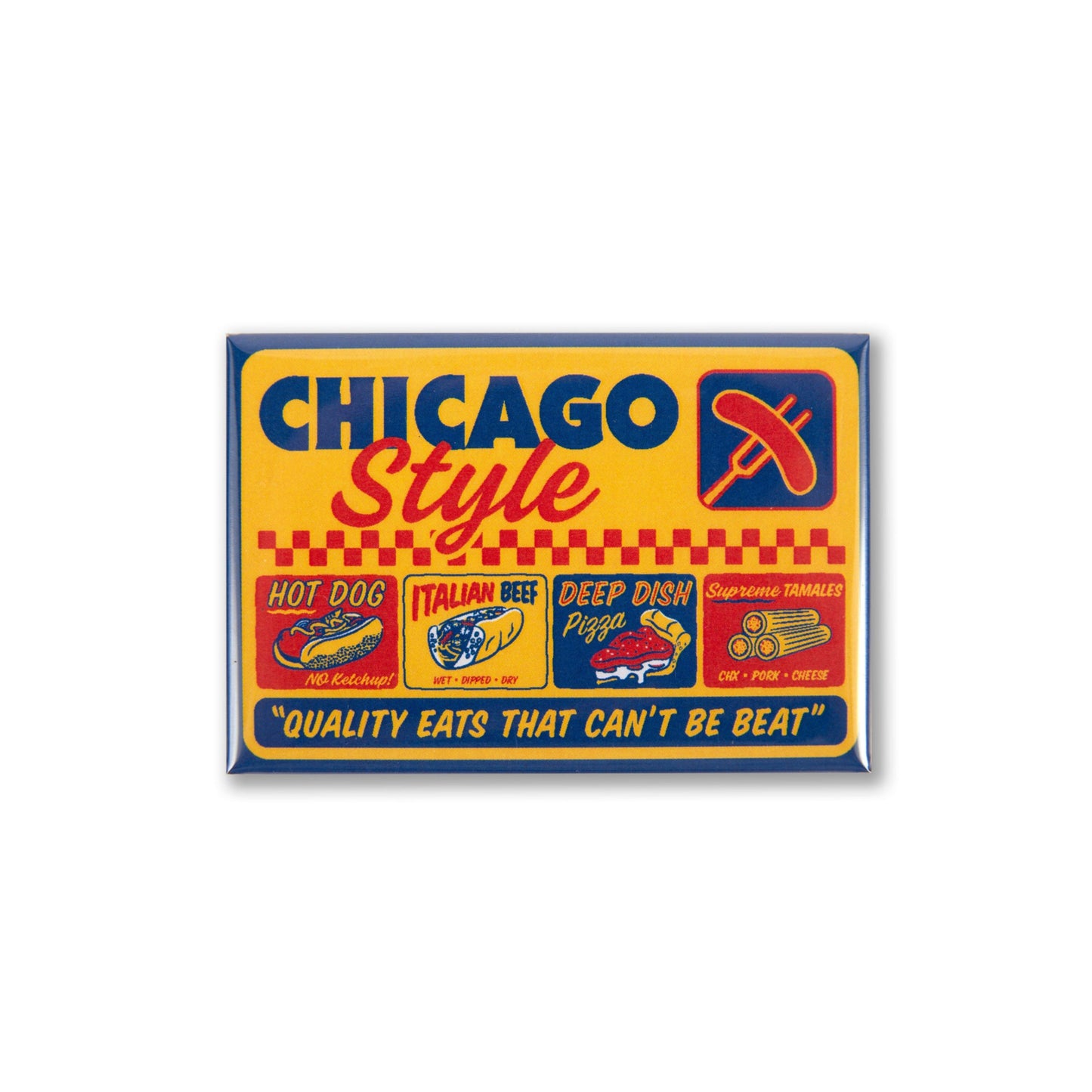 Chicago Style Eats 3" x 2" Magnet