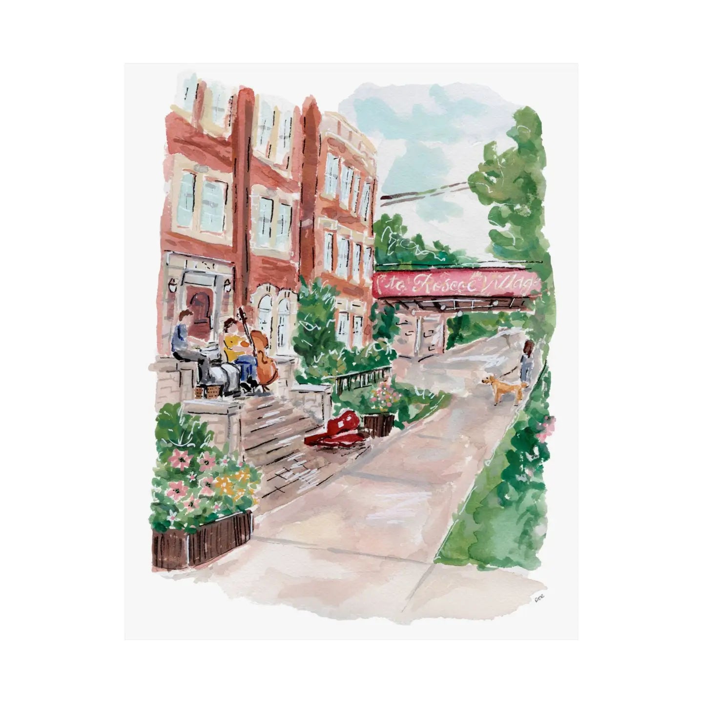 Roscoe Village 8" x 10" Art Print