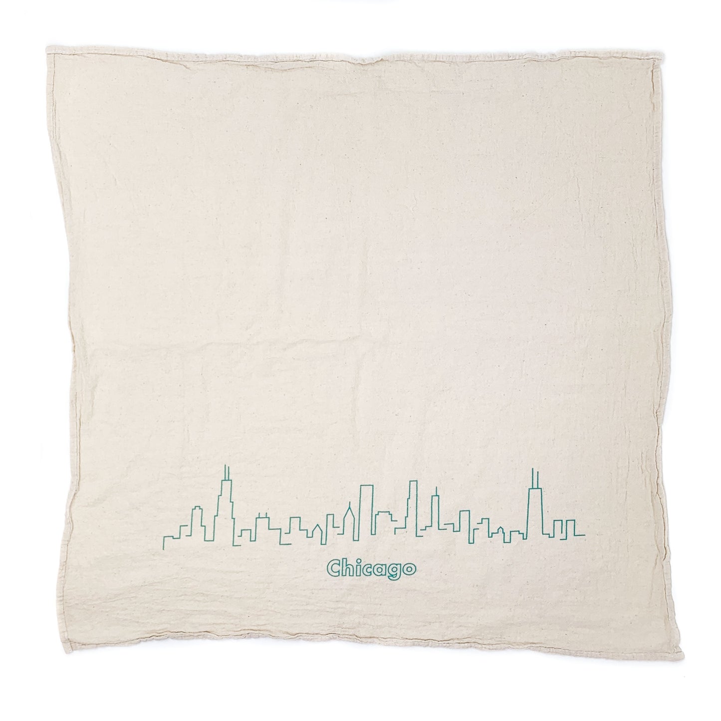 Chicago Skyline Kitchen Tea Towel