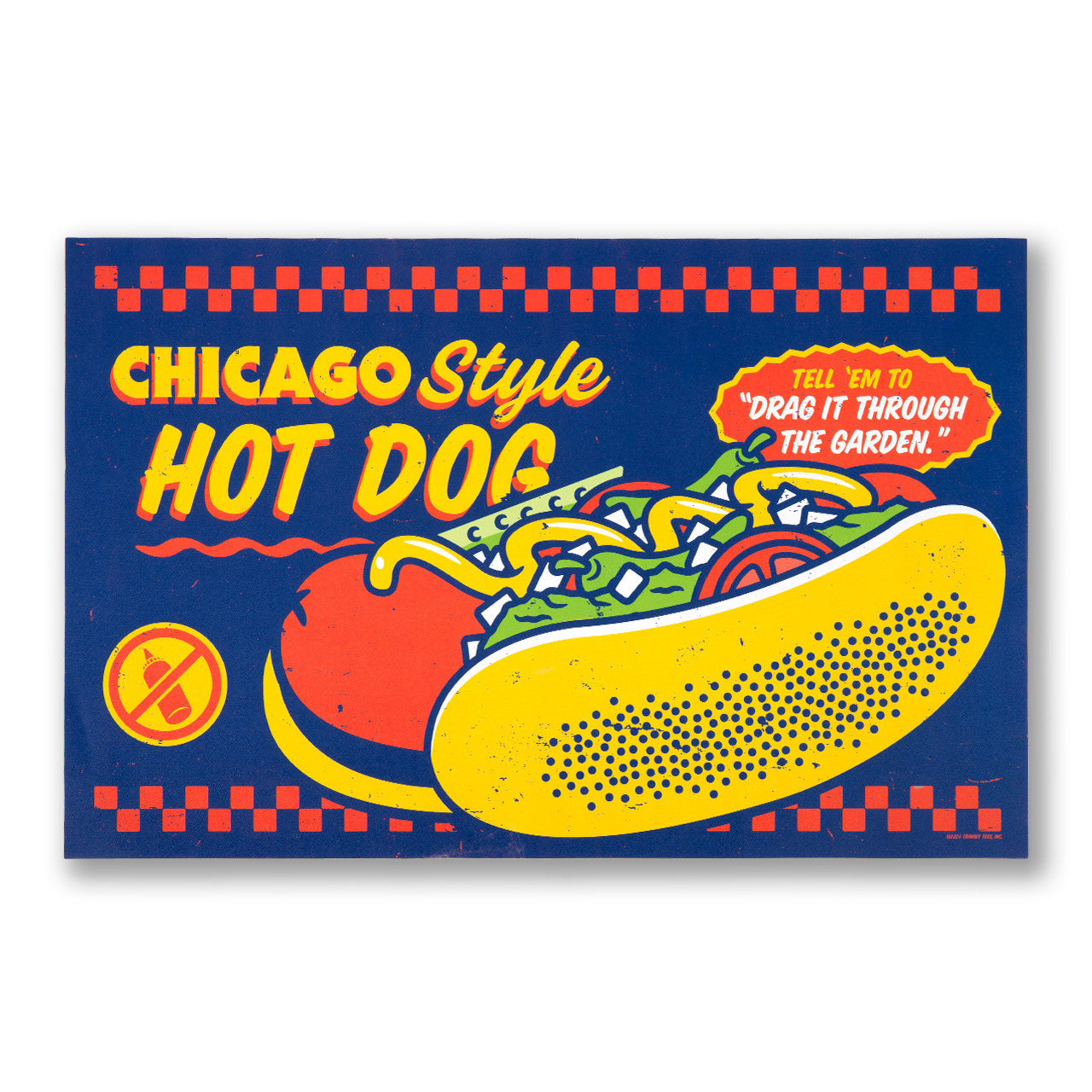 Chicago Style Hot Dog 11" x 17" Poster