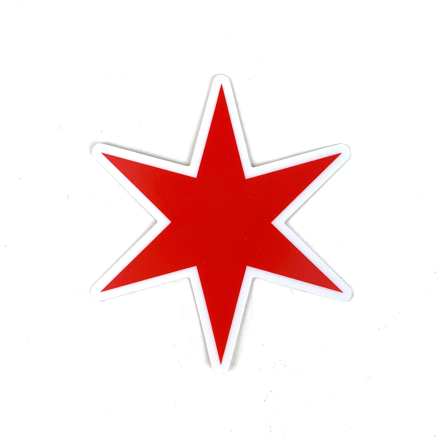 Chicago Flag Star Sticker