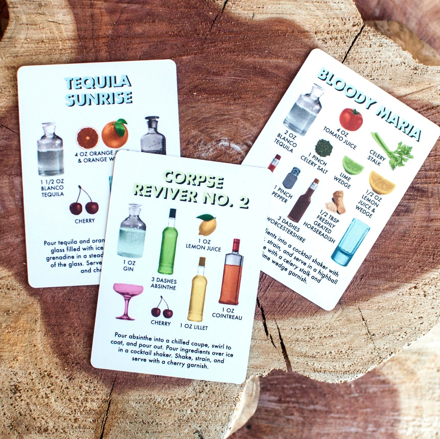 52 Classic Cocktail Recipe Card Deck