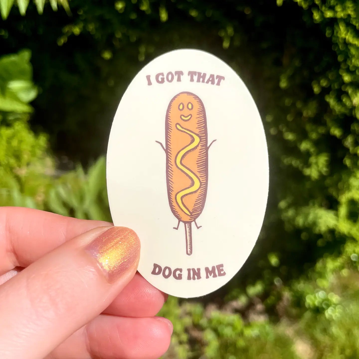 Corndog Vinyl Sticker