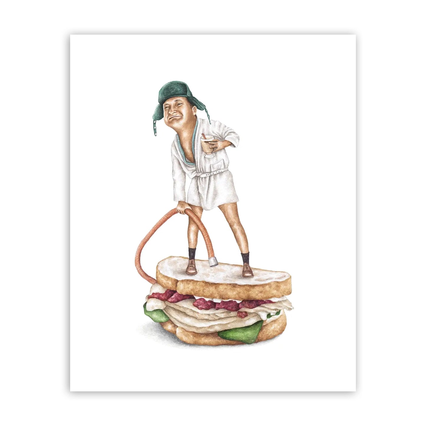 Cousin Eddie on a Turkey Sandwich 8" x 10" Archival Print