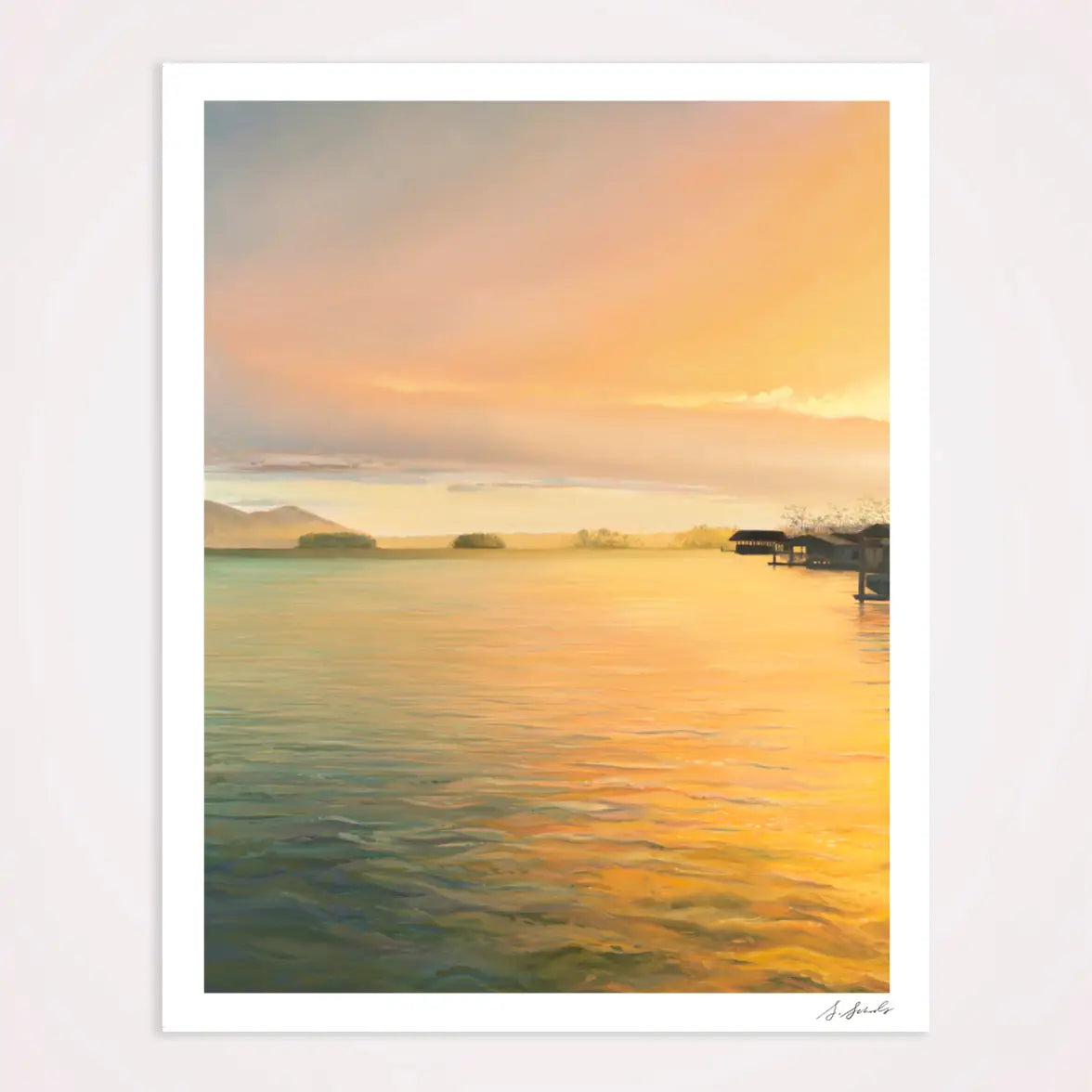Creamsicle Sunset Landscape 8" x 10" Print