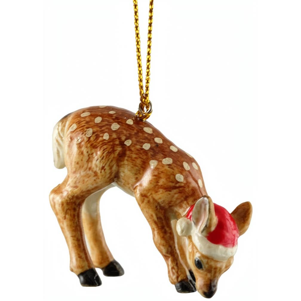 Deer Fawn Porcelain Miniature Figurine Ornament