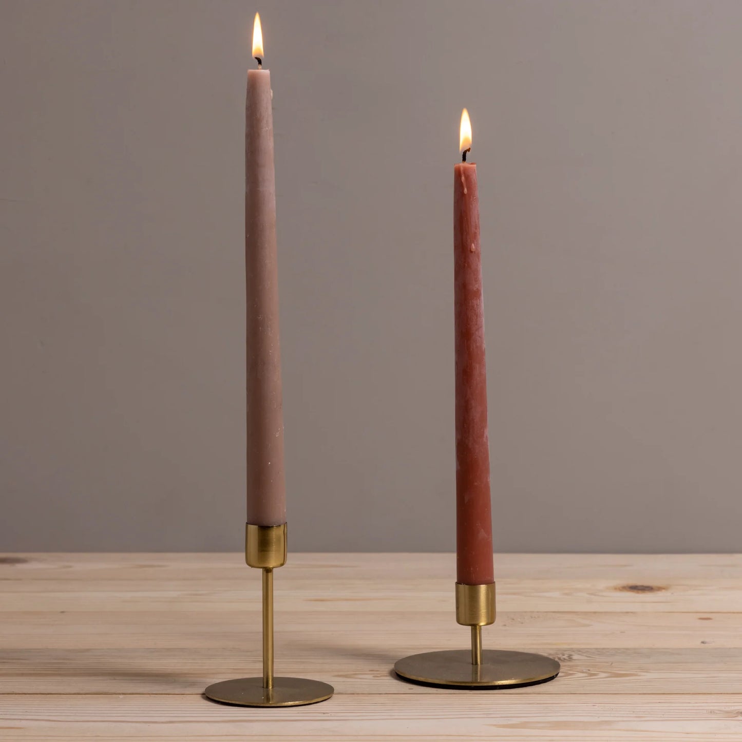 Gold Metal Simple Taper Candlestick
