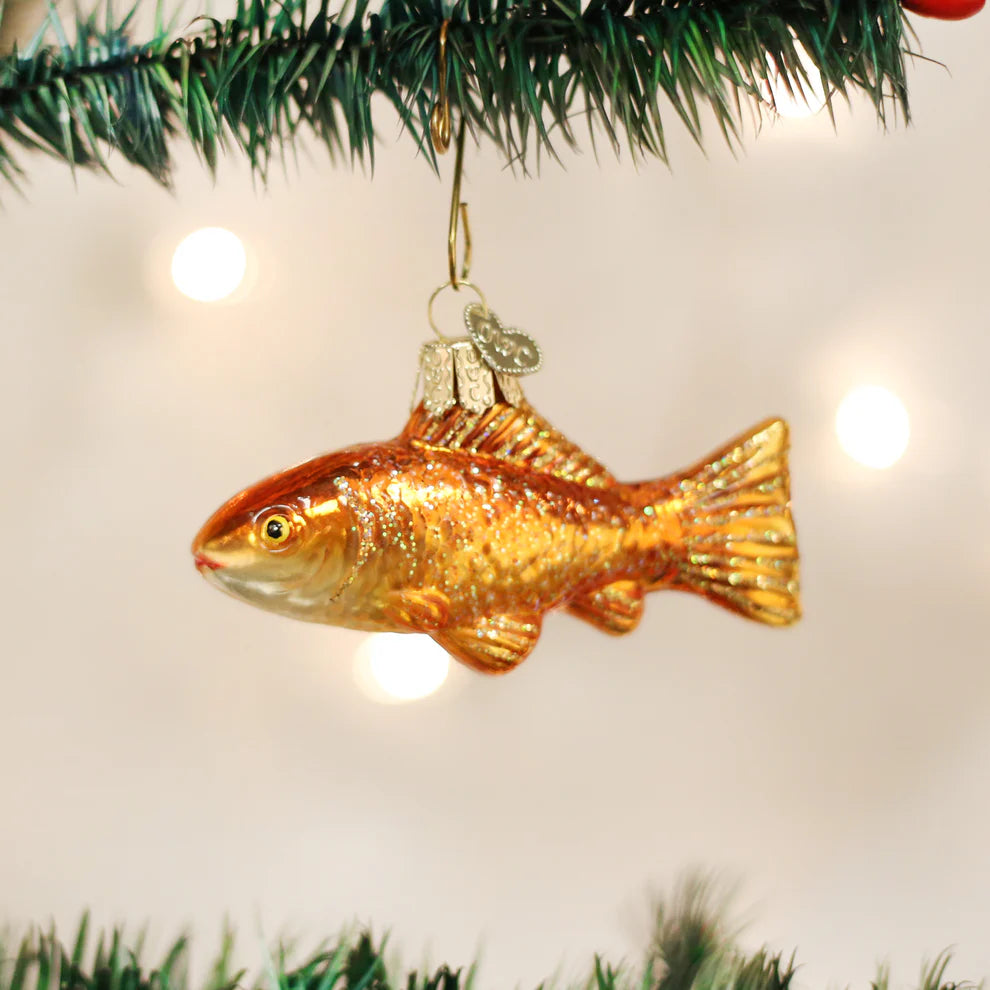 Goldfish Glass Ornament