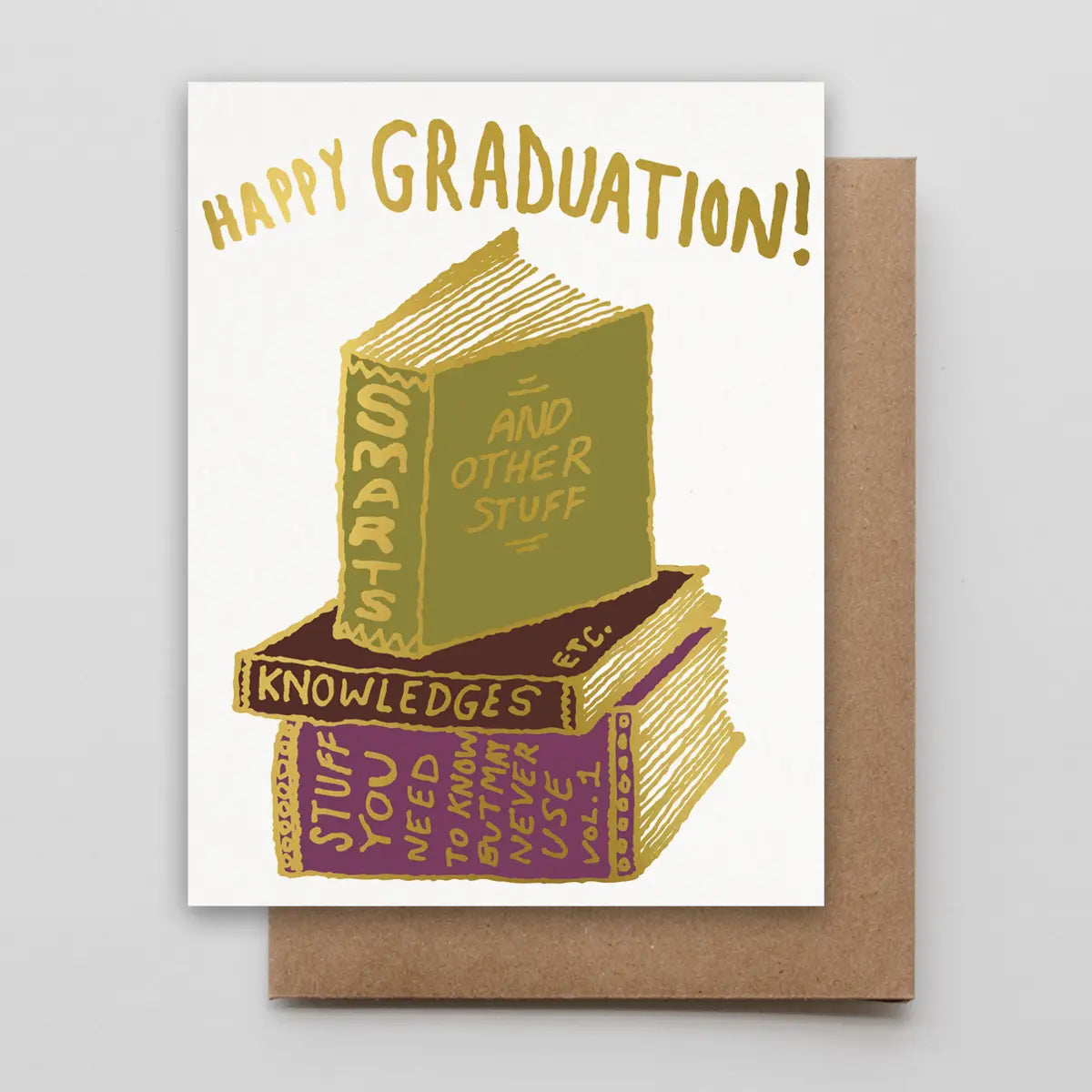 Important Books Happy Graduation Card