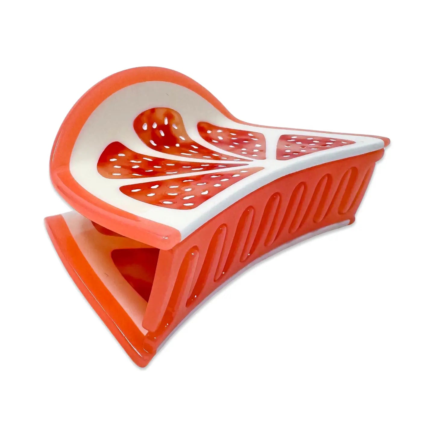 Grapefruit Slice 4" Hair Clip