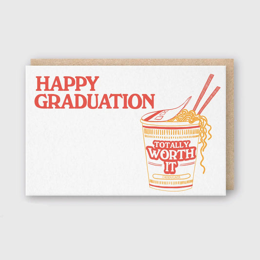 Ramen Worth It Happy Graduation Card