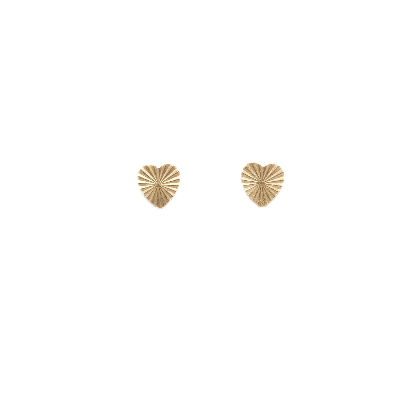 Big Heart Starburst Stud Earrings