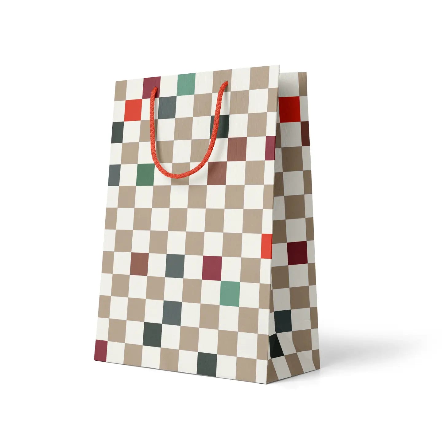 Check Check Holiday 10" x 12" Gift Bag
