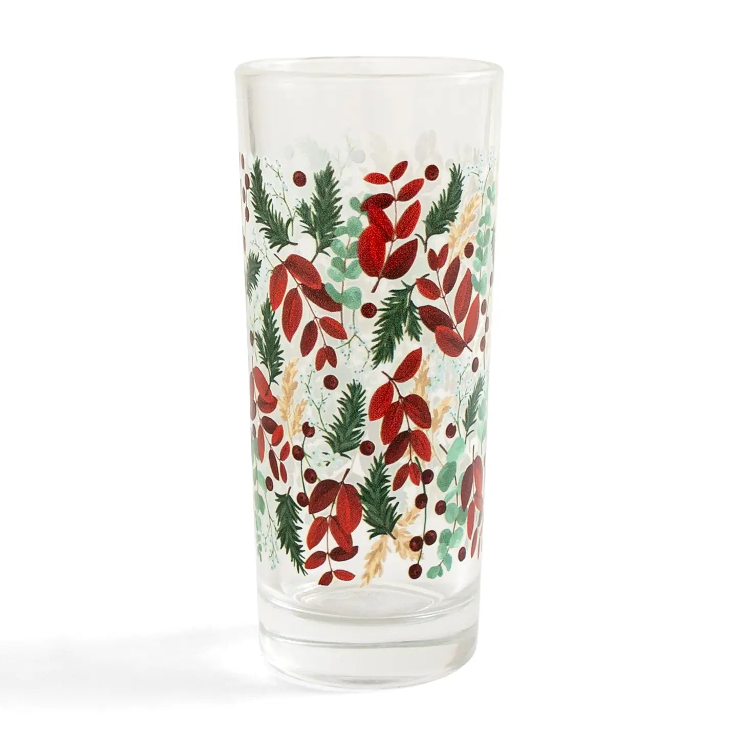 Holiday Winter Florals Tall 7 oz Juice Glass