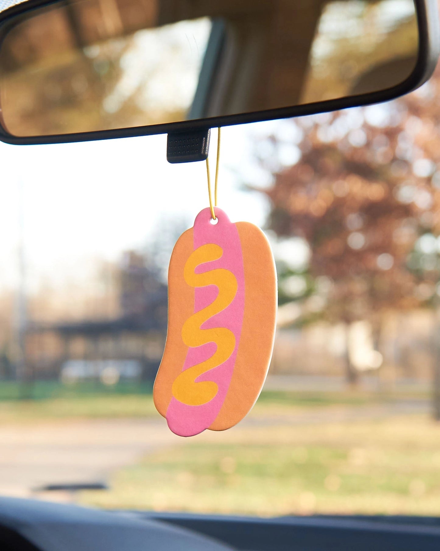 Hot Dog Themed Pink Lemonade Scented Air Freshener