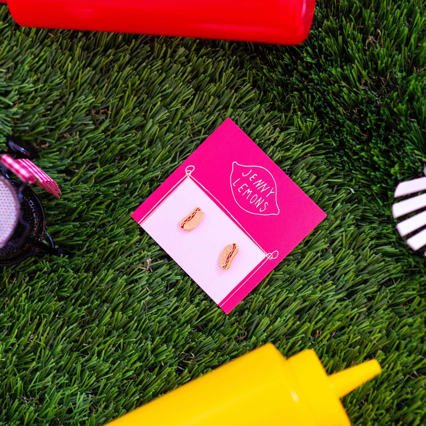 Hot Dog Stud Earrings