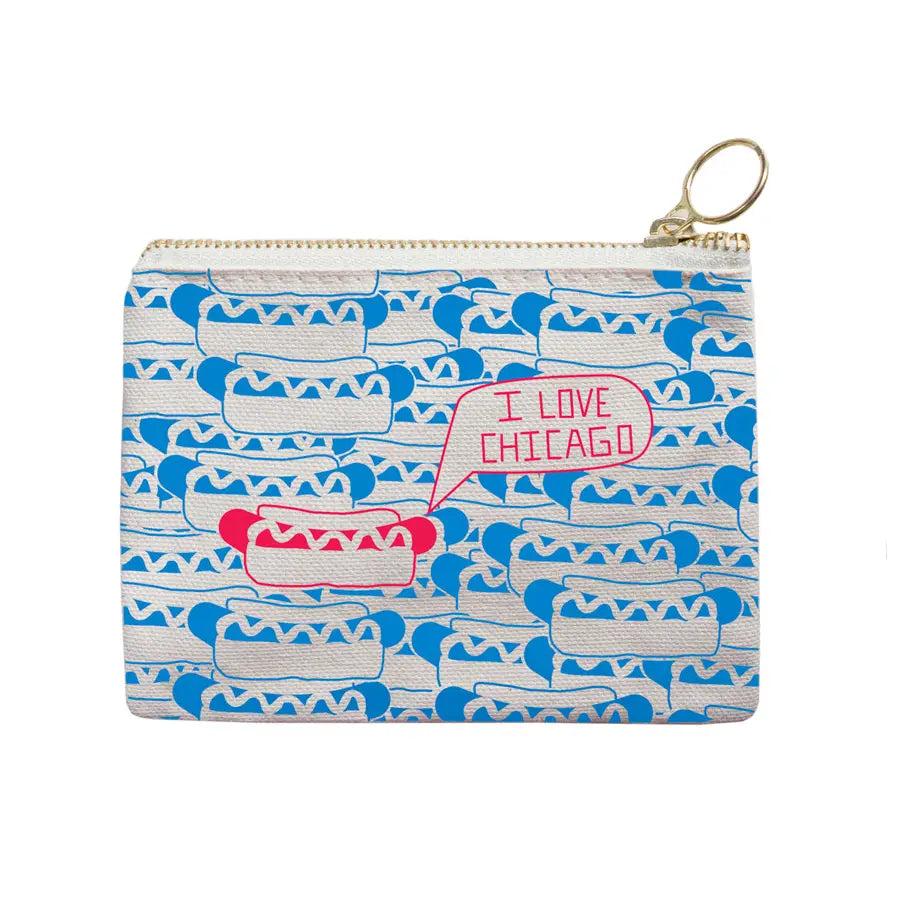 I Love Chicago Canvas Coin Purse