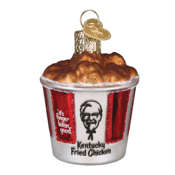 KFC Bucket of Chicken Glass Ornament