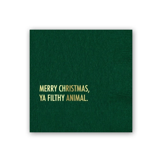 Merry Christmas, Ya Filthy Animal Holiday Party Napkins