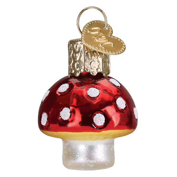 Mini Toadstool Mushroom Glass Ornament