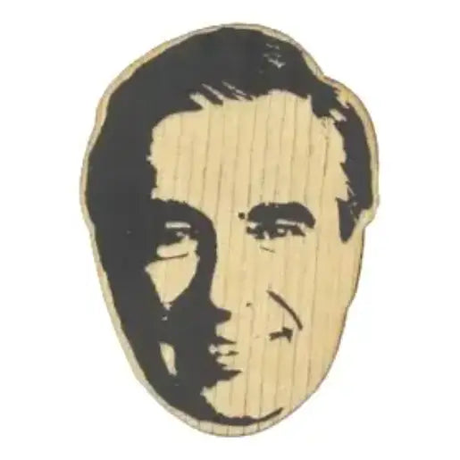 Mister Rogers Lasercut Wood Holiday Ornament
