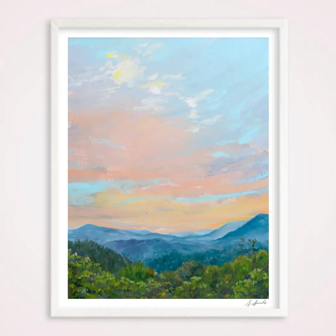 On the Ridge Mountain Landscape 8" x 10" Print