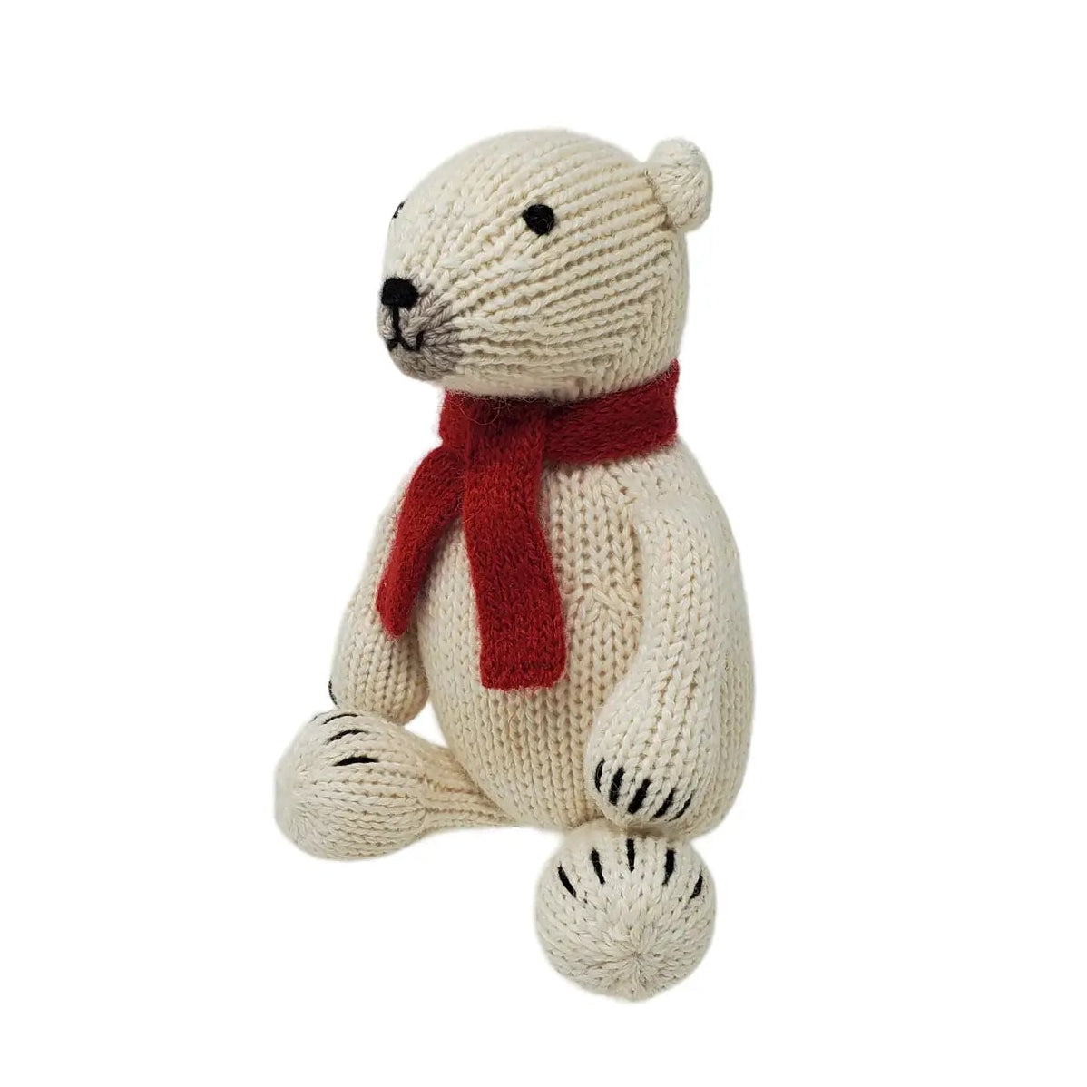Polar Bear Knit Kids Stuffed Toy