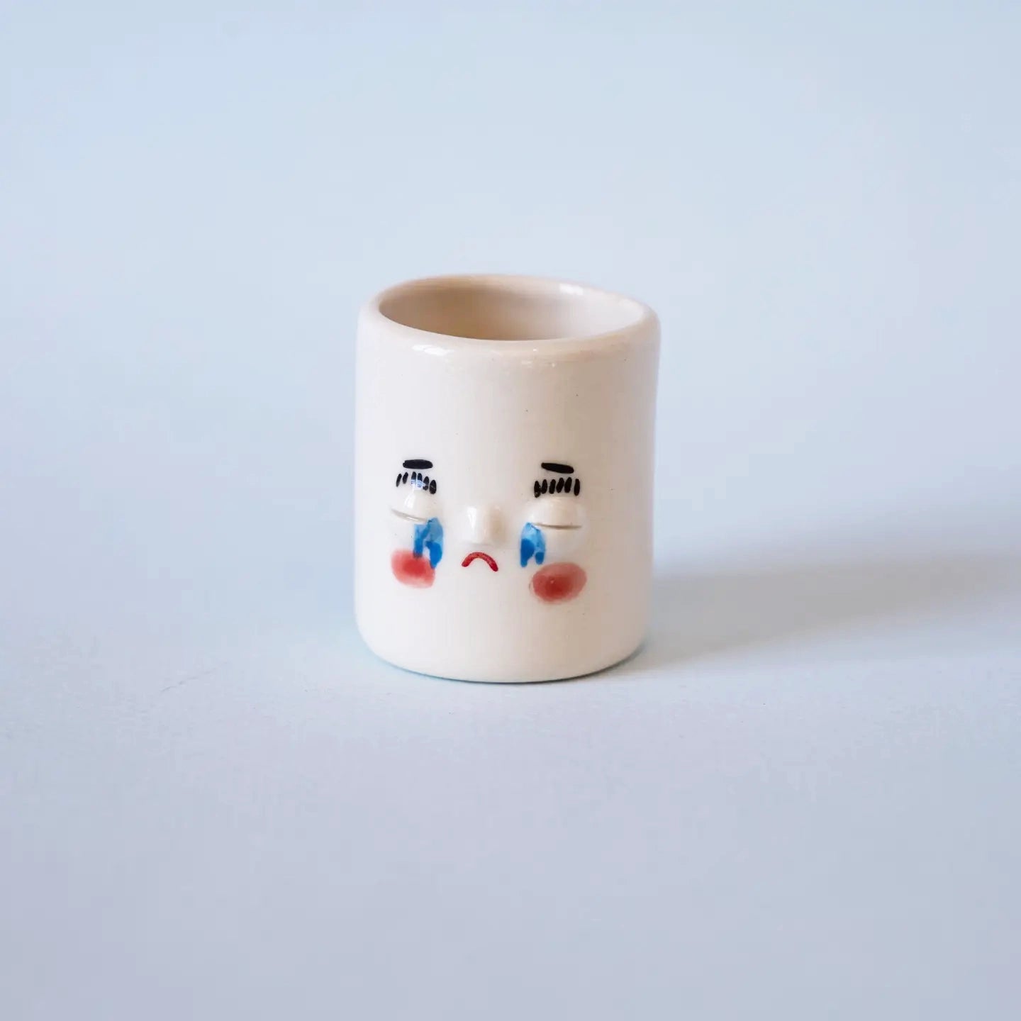 Face Mini Ceramic Air Plant Holder