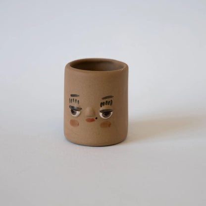 Face Mini Ceramic Air Plant Holder