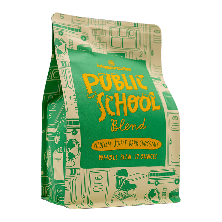 Public School Medium Roast Whole Bean Coffee (12 oz bag)