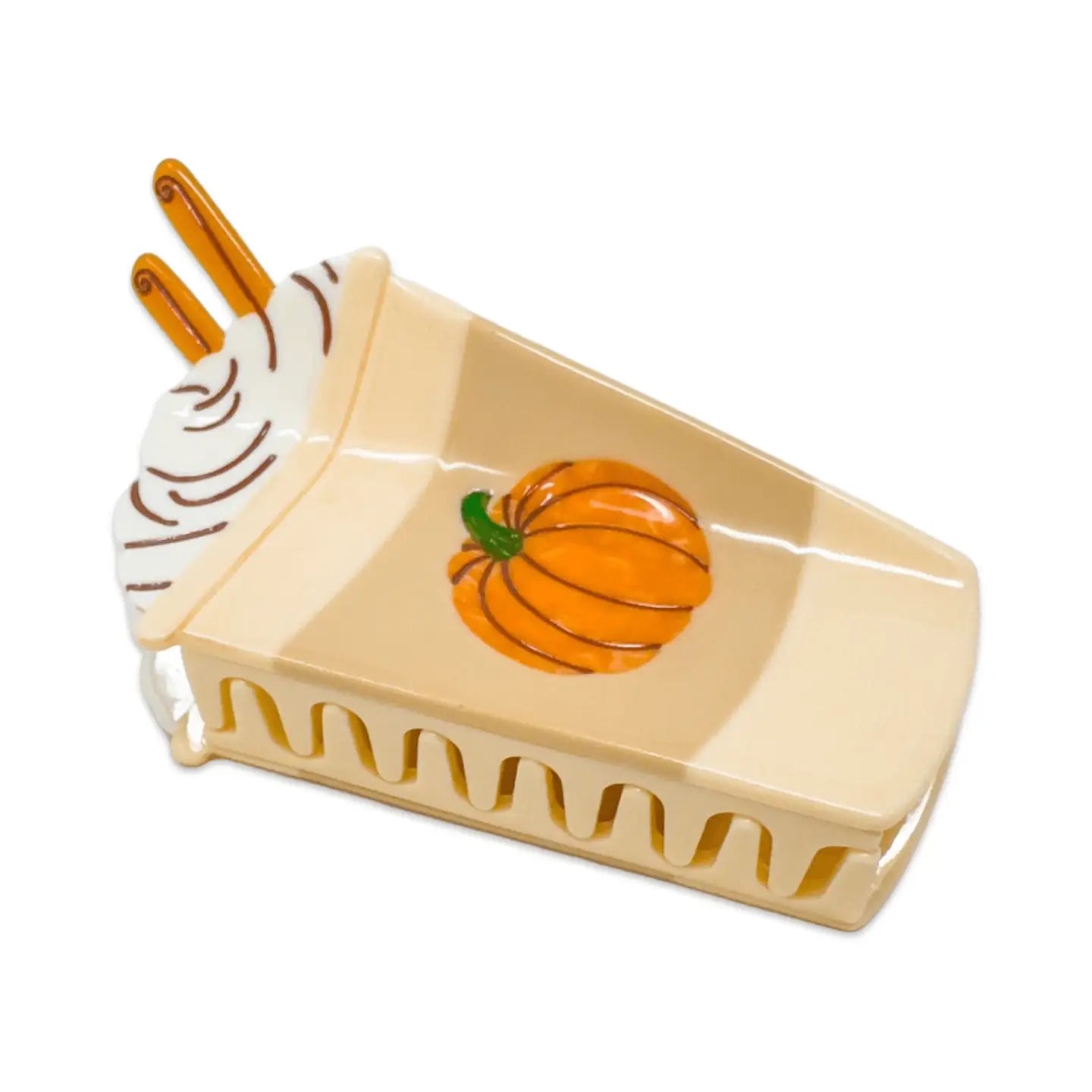 Pumpkin Spice Latte 4" Hair Clip