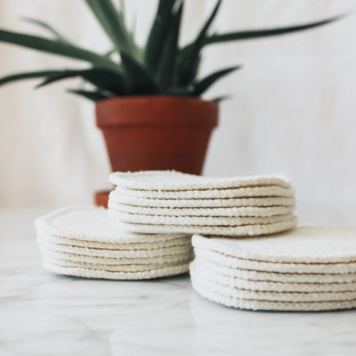 Organic Hemp and Bamboo Reusable Facial Cloths