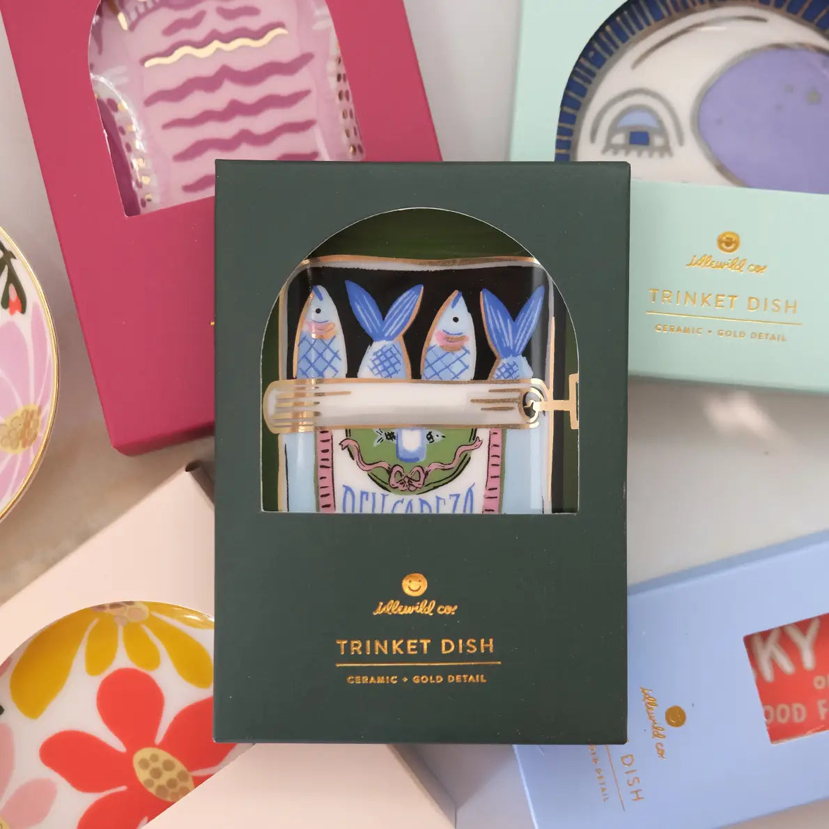 Sardines Ceramic Trinket Dish