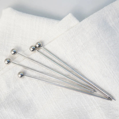 Simple Silver Cocktail Pick