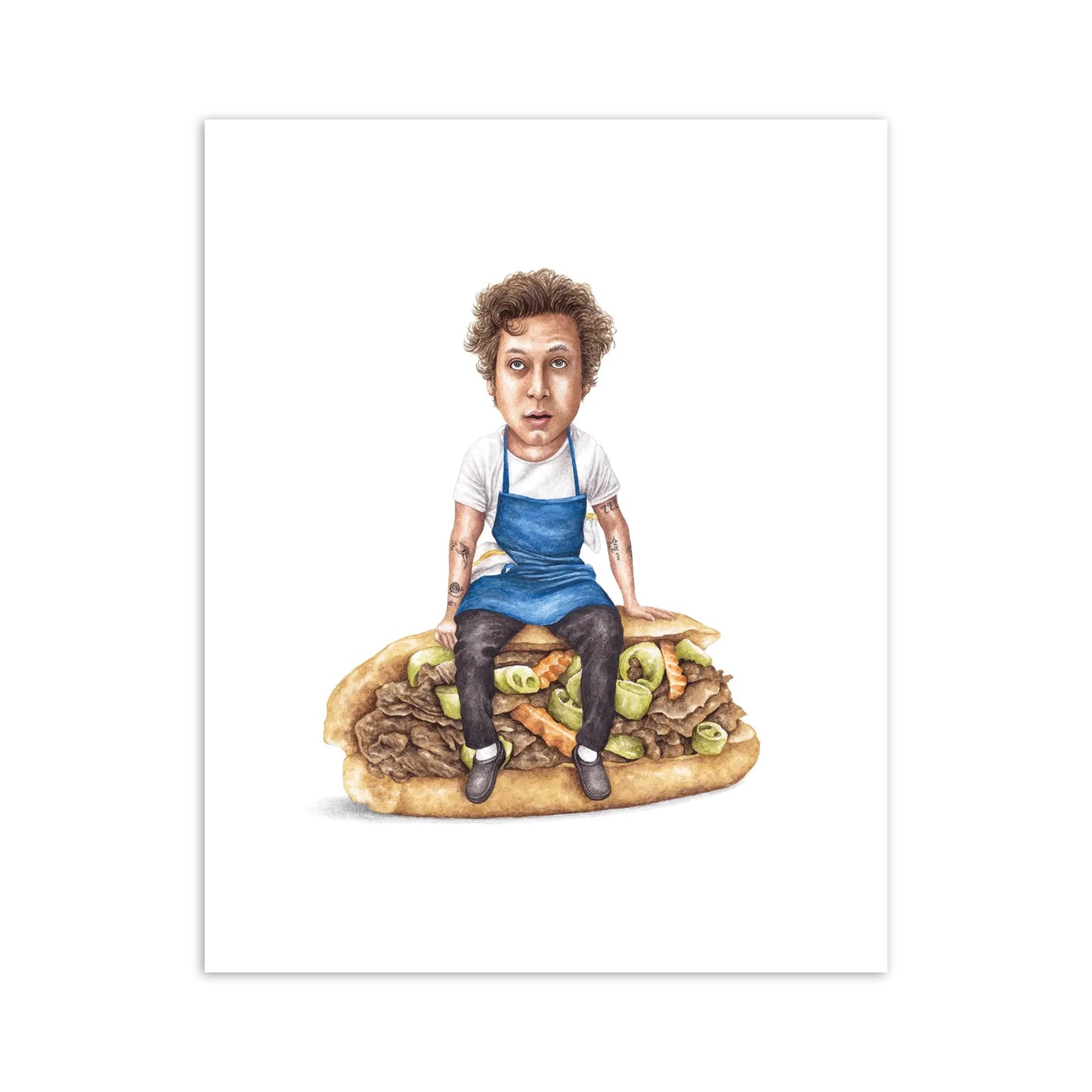 Carmy from The Bear on Italian Beef 8" x 10" Archival Print
