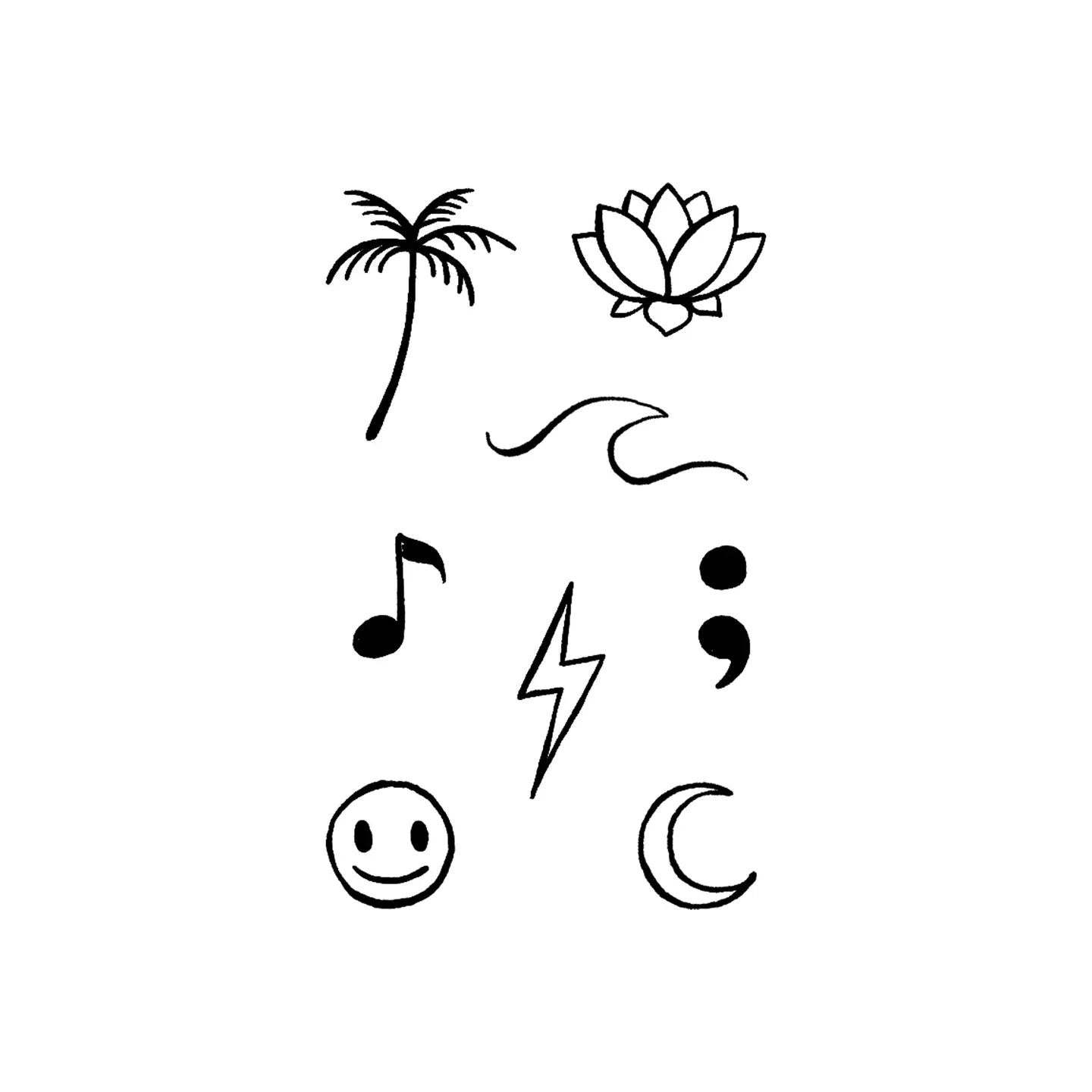 Full Arm Temporary Tattoos Fake Tattoo Stickers 6pcs Clear Patterns |  Desertcart Seychelles, image size:1440x1440