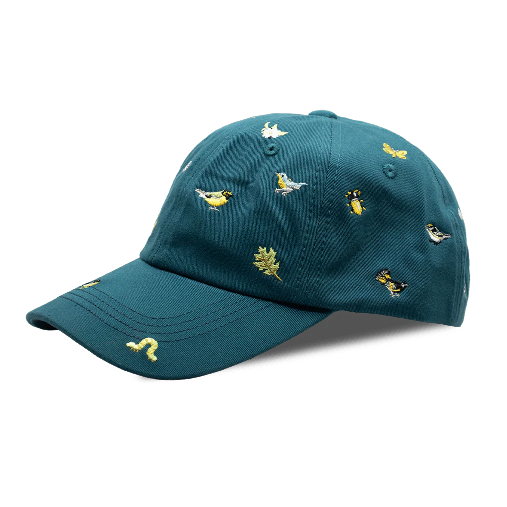 Warbler Birds Embroidered Baseball Cap